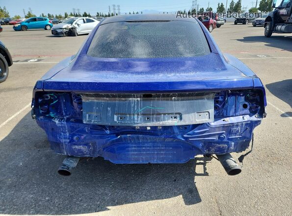 1FA6P8AM8G5257366 2016 FORD MUSTANG Синий Вид сзади