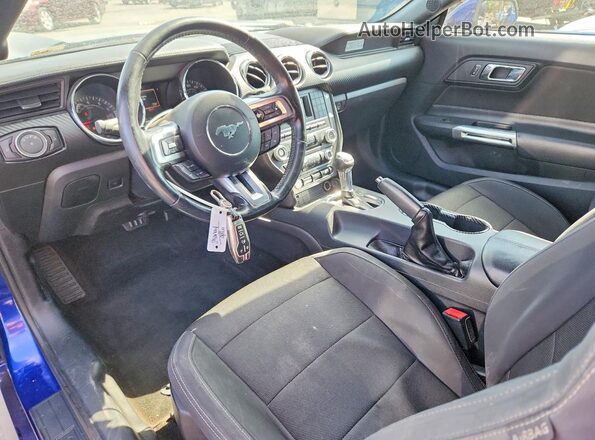 1FA6P8AM8G5257366 2016 FORD MUSTANG Синий Вид панели приборов