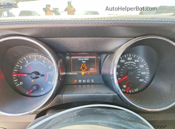 1FA6P8AM8H5202319 2017 FORD MUSTANG Black Вид щитка приладів