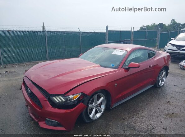 1FA6P8AM9G5332320 2016 FORD MUSTANG Red Front left