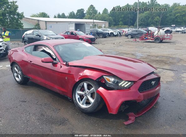 1FA6P8AM9G5332320 2016 FORD MUSTANG Red Front view
