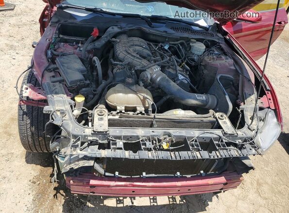 1FA6P8AM9H5345683 2017 FORD MUSTANG Maroon უკანა სალონის ხედი
