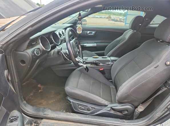 1FA6P8AMXG5222425 2016 FORD MUSTANG Black წინა სალონის ხედი