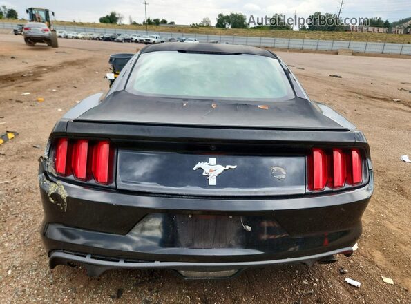 1FA6P8AMXG5222425 2016 FORD MUSTANG Black უკანა ხედი