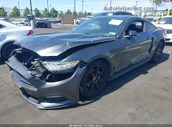 1FA6P8AMXG5230427 2016 FORD MUSTANG Gray Vista tres cuartos delantera izquierda