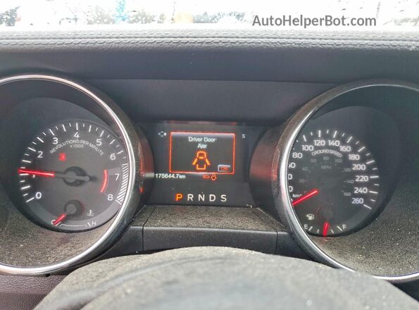 1FA6P8AMXG5324940 2016 FORD MUSTANG Silver Вид щитка приладів