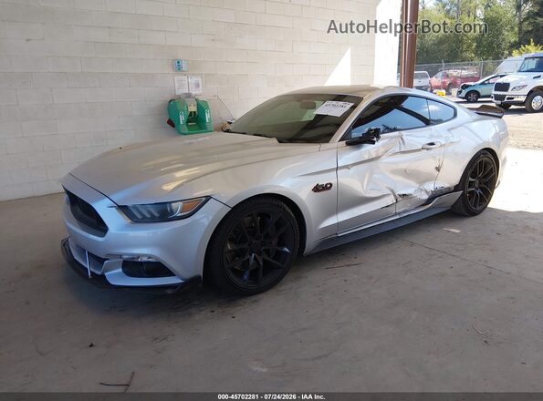 1FA6P8CF0G5228409 2016 FORD MUSTANG Silver Front left