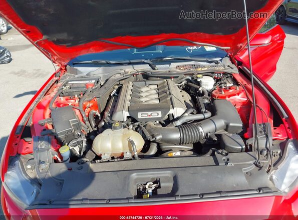 1FA6P8CF0H5255322 2017 FORD MUSTANG Красный Вид сзади