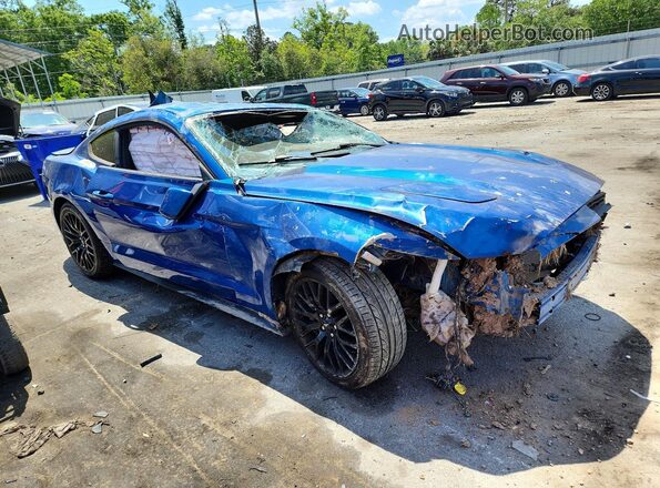 1FA6P8CF0H5263842 2017 FORD MUSTANG Blue Առջևի աջ