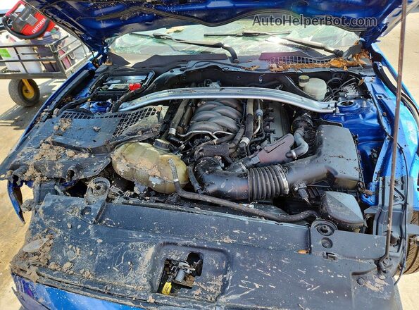 1FA6P8CF0H5263842 2017 FORD MUSTANG Blue Սալոնի հետևի տեսք