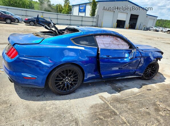 1FA6P8CF0H5263842 2017 FORD MUSTANG Blue Հետևի աջ