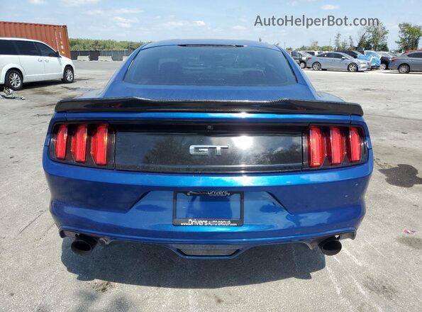 1FA6P8CF0H5270662 2017 FORD MUSTANG Blue Widok z tyłu
