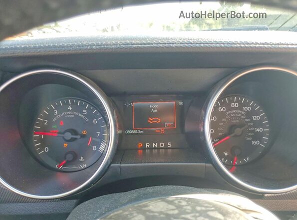 1FA6P8CF0J5106530 2018 FORD MUSTANG Black Vista del cuadro de instrumentos