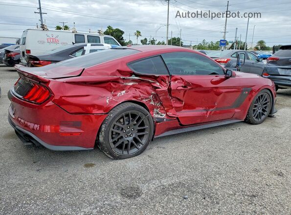 1FA6P8CF0K5202904 2019 FORD MUSTANG Red Trasero derecho