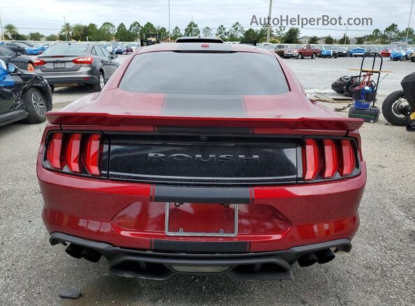 1FA6P8CF0K5202904 2019 FORD MUSTANG Red Vista trasera
