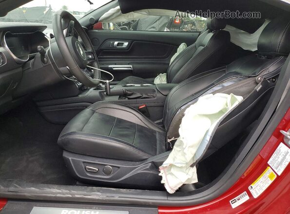 1FA6P8CF0K5202904 2019 FORD MUSTANG Red Vista interior delantera