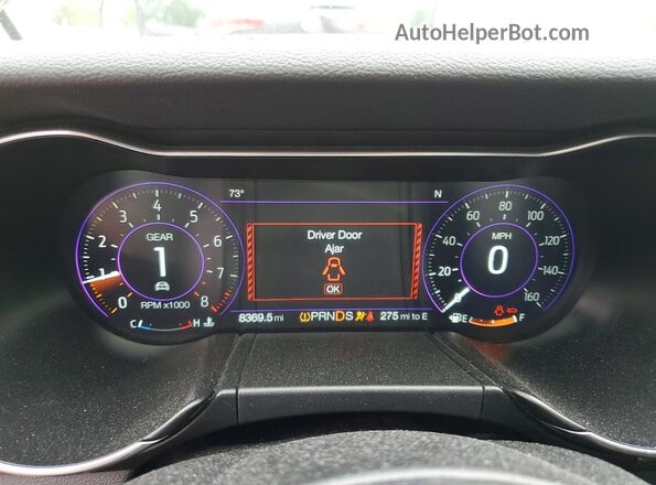 1FA6P8CF0K5202904 2019 FORD MUSTANG Red Vista del cuadro de instrumentos