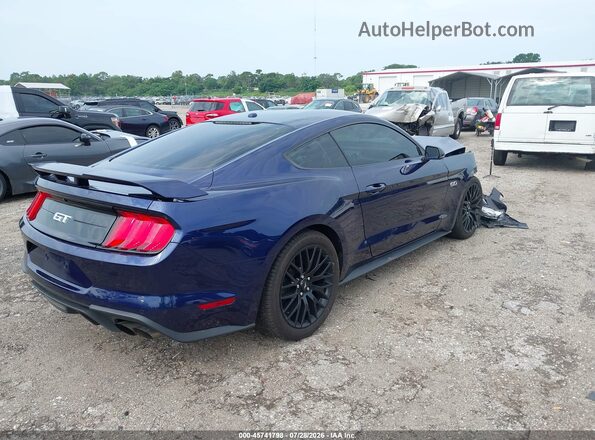1FA6P8CF0K5204099 2019 FORD MUSTANG Blue Задня права чверть