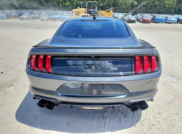 1FA6P8CF0L5149610 2020 FORD MUSTANG Gray Rear view