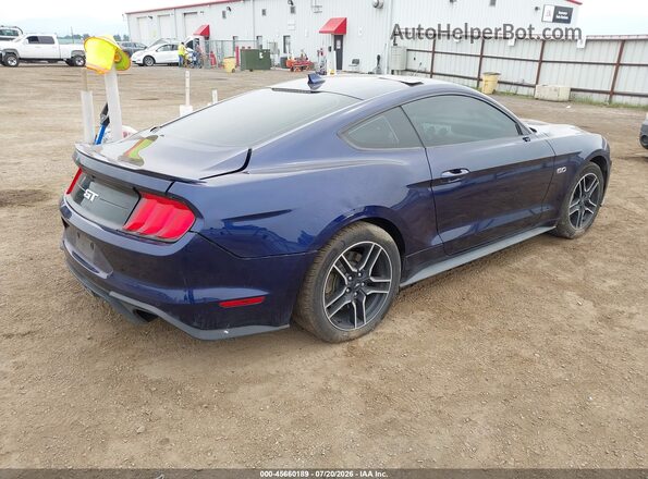 1FA6P8CF0L5155035 2020 FORD MUSTANG Blue Задня права чверть