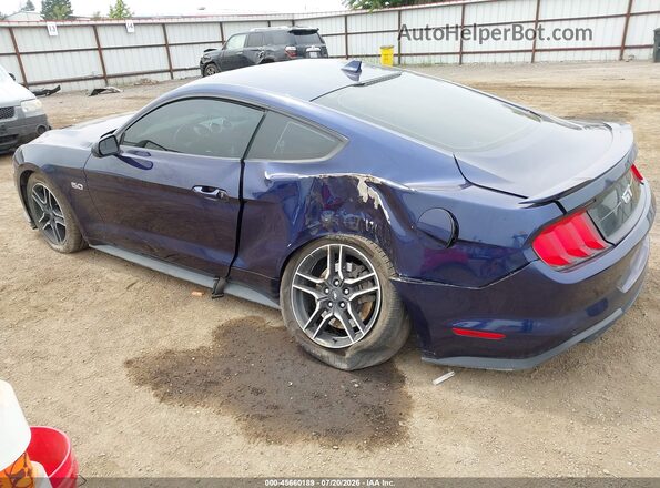 1FA6P8CF0L5155035 2020 FORD MUSTANG Blue Задня ліва чверть