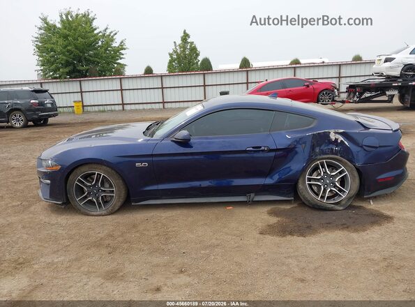 1FA6P8CF0L5155035 2020 FORD MUSTANG Blue Панорамний вид салону 360°