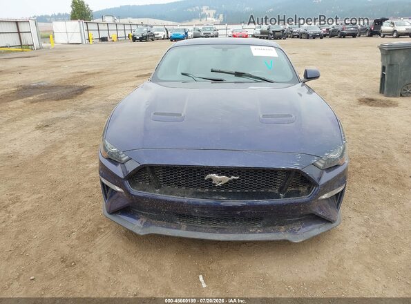 1FA6P8CF0L5155035 2020 FORD MUSTANG Blue Вид щитка приладів