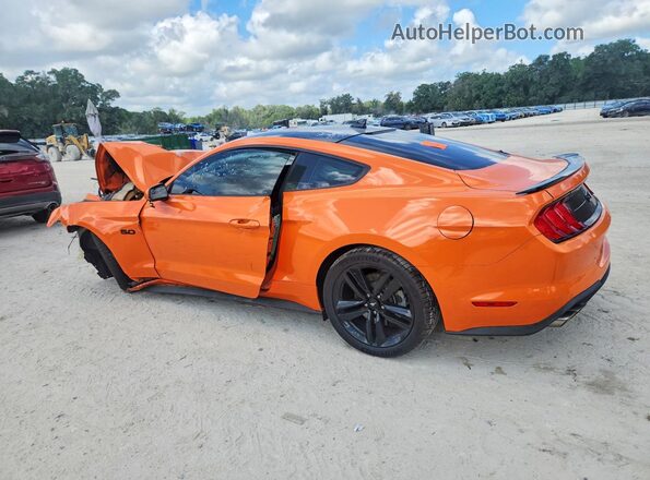 1FA6P8CF0L5181487 2020 FORD MUSTANG Orange Tył lewy