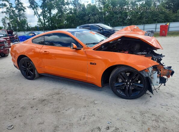 1FA6P8CF0L5181487 2020 FORD MUSTANG Orange Przód prawy