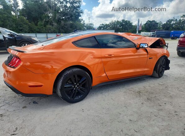 1FA6P8CF0L5181487 2020 FORD MUSTANG Orange Tył prawy