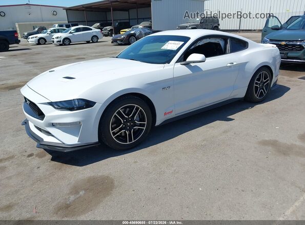 1FA6P8CF0M5123607 2021 FORD MUSTANG White Przód lewy