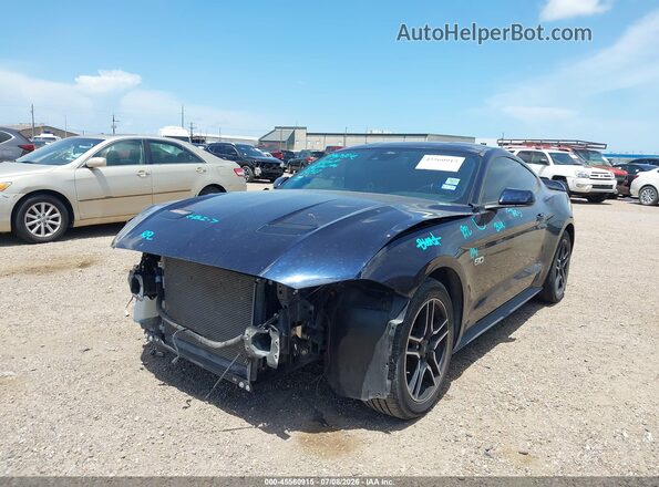 1FA6P8CF0M5125700 2021 FORD MUSTANG Black წინა მარცხენა ხედი სამი მეოთხედიდან