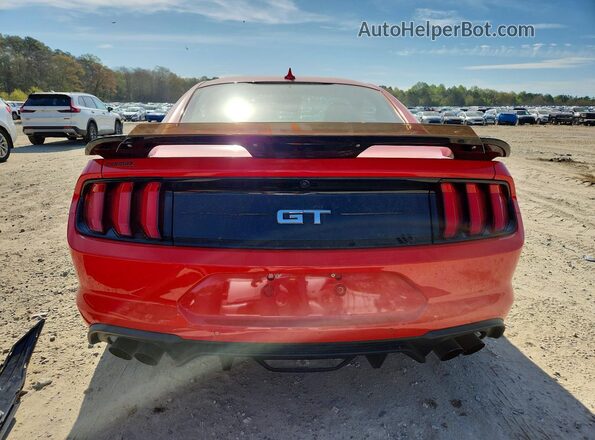 1FA6P8CF0M5131822 2021 FORD MUSTANG Red Rear view