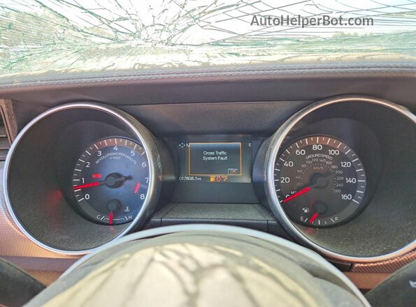 1FA6P8CF0M5131822 2021 FORD MUSTANG Red Instrument cluster view