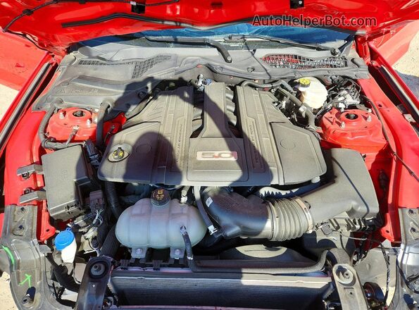 1FA6P8CF0M5131822 2021 FORD MUSTANG Red Rear interior view