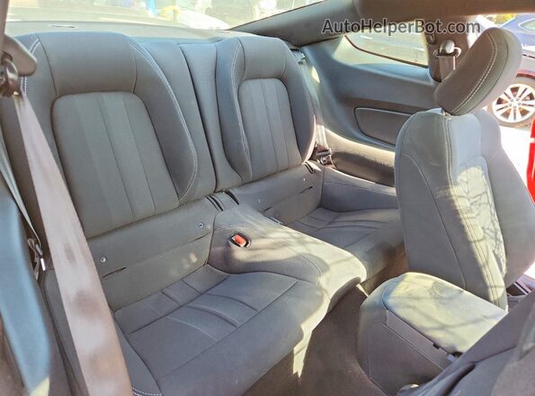 1FA6P8CF0M5131822 2021 FORD MUSTANG Red Rear seats view