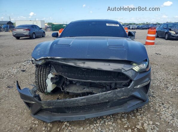 1FA6P8CF0M5148684 2021 FORD MUSTANG Серый Вид спереди