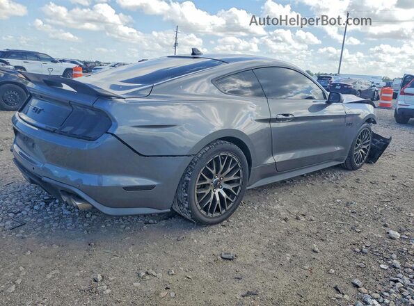 1FA6P8CF0M5148684 2021 FORD MUSTANG Серый Задняя правая четверть