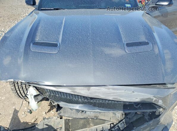 1FA6P8CF0M5148684 2021 FORD MUSTANG Серый Вид задней части салона