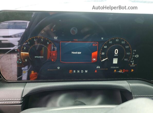 1FA6P8CF0R5400554 2024 FORD MUSTANG Gray Vista del cuadro de instrumentos