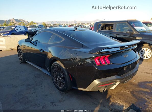 1FA6P8CF0R5411053 2024 FORD MUSTANG Черный Задняя левая четверть
