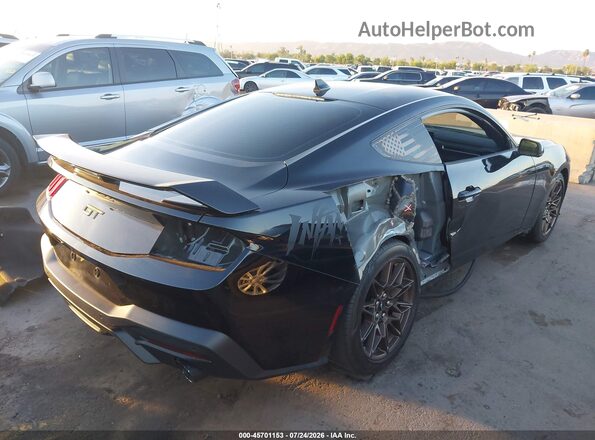 1FA6P8CF0R5411053 2024 FORD MUSTANG Черный Вид спереди