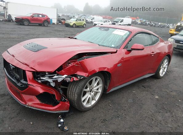 1FA6P8CF0R5416673 2024 FORD MUSTANG Red Vista tres cuartos delantera izquierda
