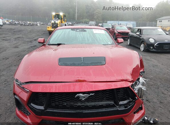 1FA6P8CF0R5416673 2024 FORD MUSTANG Red Vista del cuadro de instrumentos