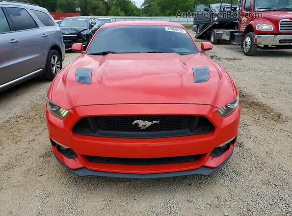 1FA6P8CF1H5208767 2017 FORD MUSTANG Красный Вид спереди
