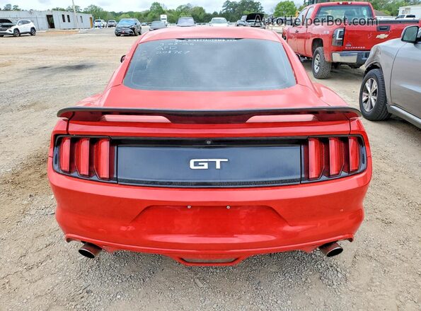 1FA6P8CF1H5208767 2017 FORD MUSTANG Красный Вид сзади