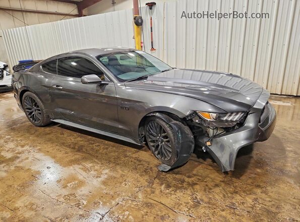 1FA6P8CF1H5224337 2017 FORD MUSTANG Серый Передняя правая четверть