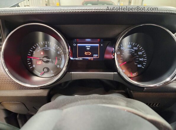 1FA6P8CF1H5224337 2017 FORD MUSTANG Серый Вид щитка приборов