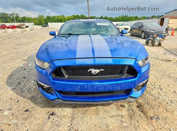 1FA6P8CF1H5301983 2017 FORD MUSTANG Синий Вид спереди