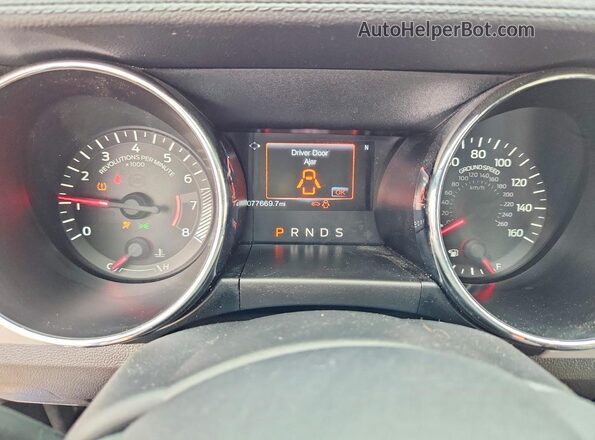 1FA6P8CF1H5301983 2017 FORD MUSTANG Синий Вид щитка приборов